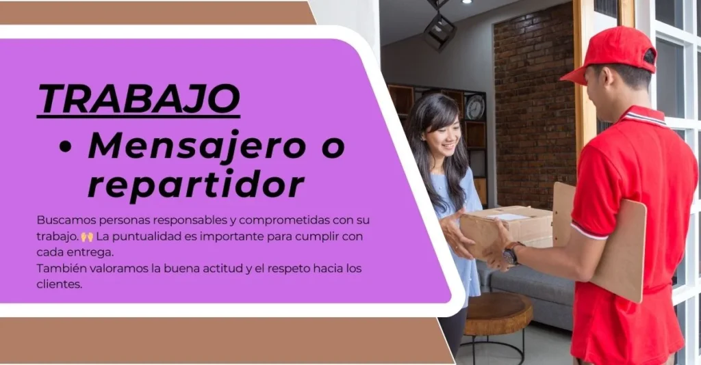 Mensajero o repartidor en México